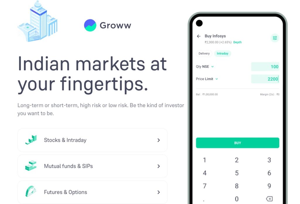 groww app brokerage charges